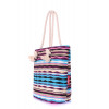 Пляжная вельветовая сумка в полоску POOLPARTY
