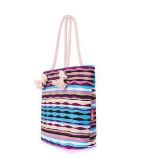 Пляжная вельветовая сумка в полоску POOLPARTY
