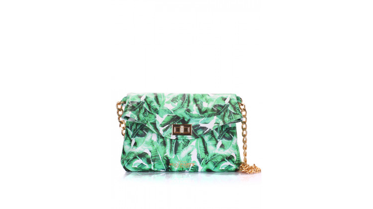 Кожаная сумочка-клатч POOLPARTY с цепочкой