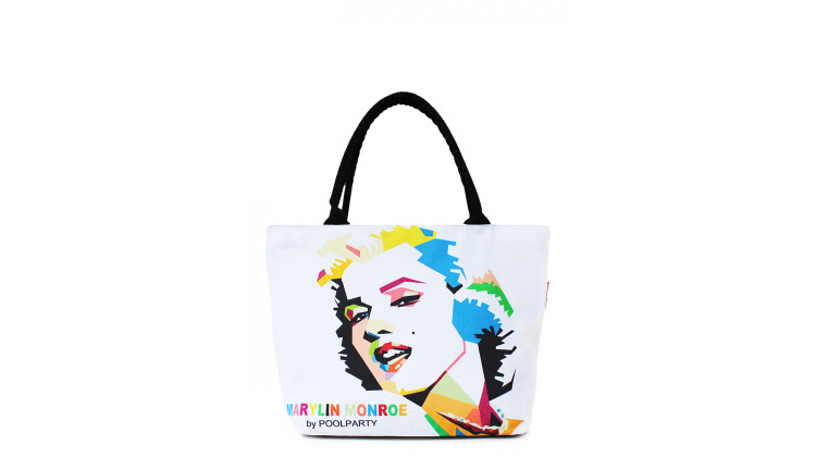 Коттоновая сумка POOLPARTY с трендовым принтом