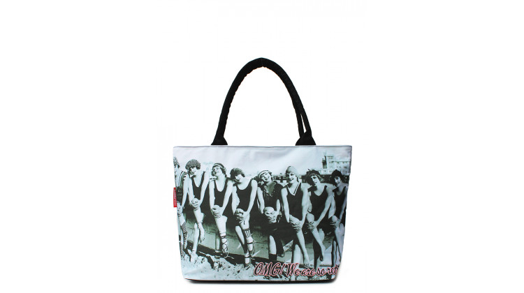 Коттоновая сумка POOLPARTY с трендовым принтом