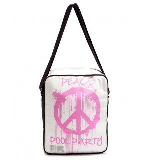 Мужская сумка POOLPARTY Peace с ремнем на плечо