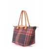 Сумка клетчатая POOLPARTY с клапаном