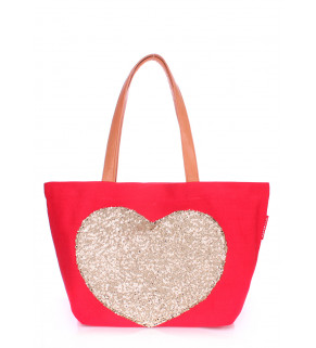 Коттоновая сумка POOLPARTY Lovetote