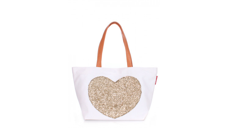 Коттоновая сумка POOLPARTY Love Tote