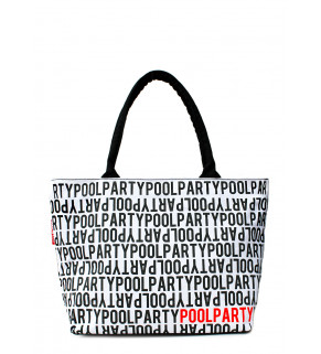 Коттоновая сумка POOLPARTY с трендовым принтом