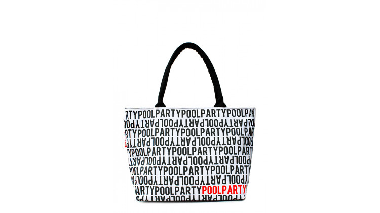Коттоновая сумка POOLPARTY с трендовым принтом