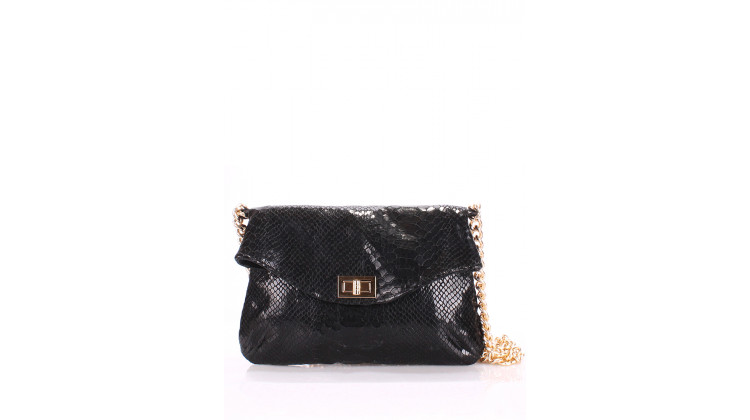 Кожаная сумочка-клатч POOLPARTY с цепочкой