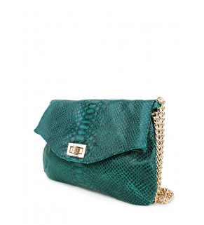 Кожаная сумочка-клатч POOLPARTY с цепочкой