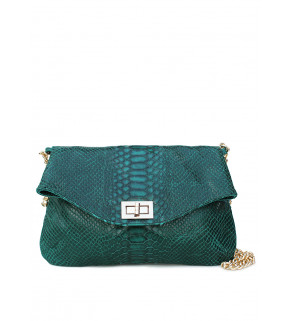 Кожаная сумочка-клатч POOLPARTY с цепочкой