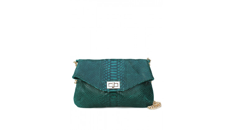 Кожаная сумочка-клатч POOLPARTY с цепочкой