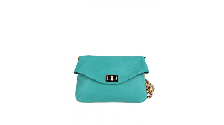 Кожаная сумочка-клатч POOLPARTY с цепочкой